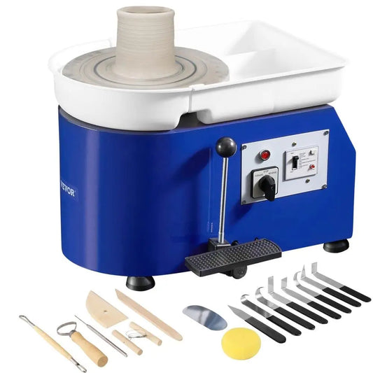 Pottery Wheel 350W Beginners Machine With Pedal Detachable