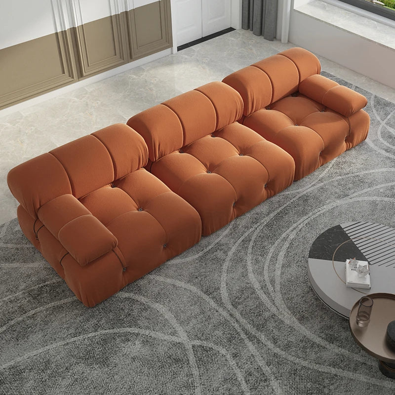 Sdorens Velvet Modular Sectional Sofa Set Convertible 3 Seater For Living Room Office