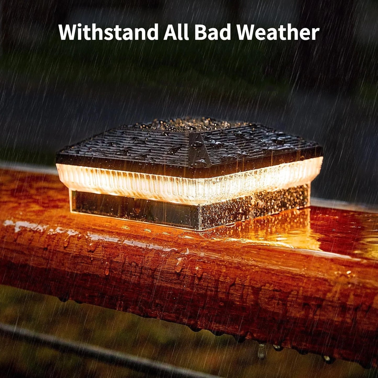 KPSTEK Outdoor Solar Post Lights With 40 LEDs And 3 Modes