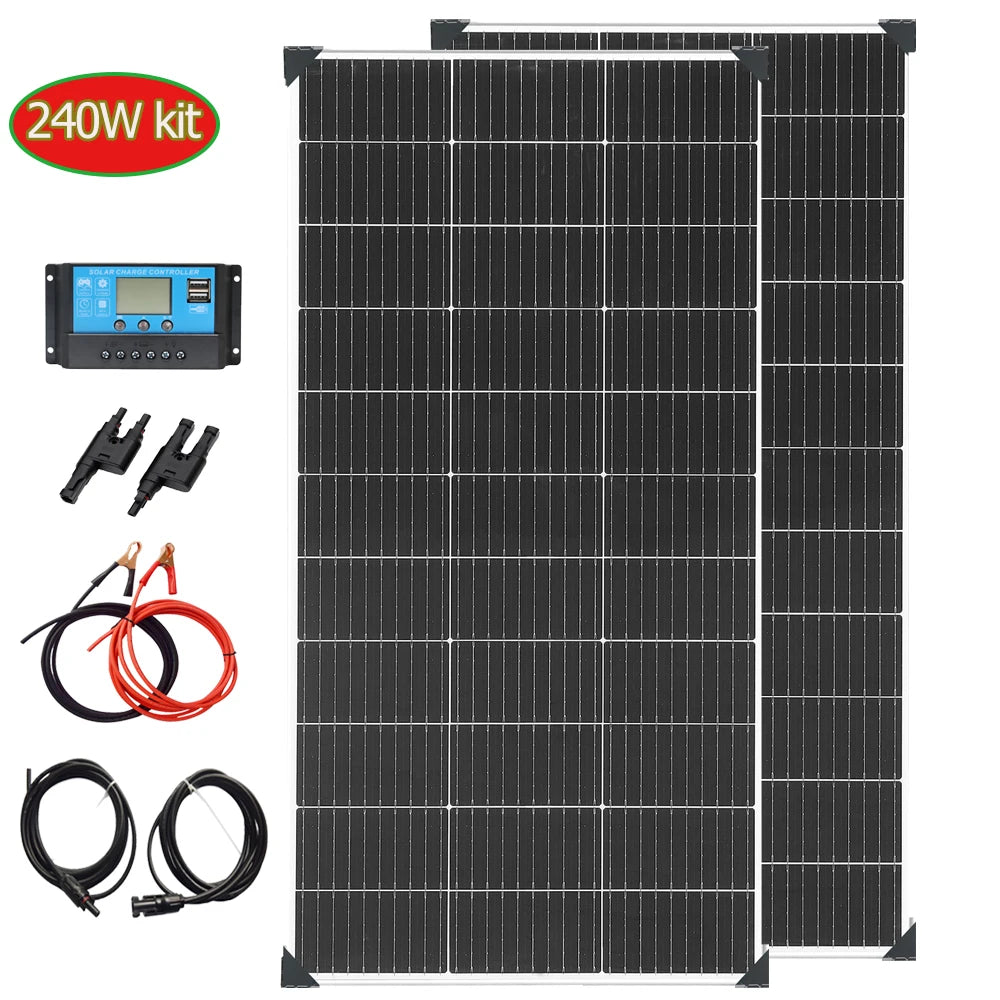 Xinpuguang 1200W Monocrystalline Solar Panel Waterproof For Camping RV Boat