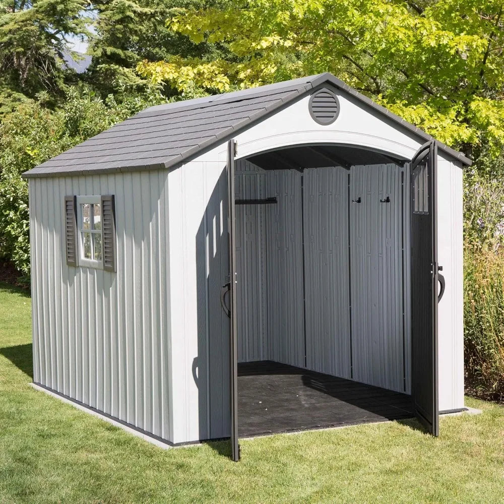 XMSJ Customizable Outdoor Storage Shed With Double Wall HDPE Construction