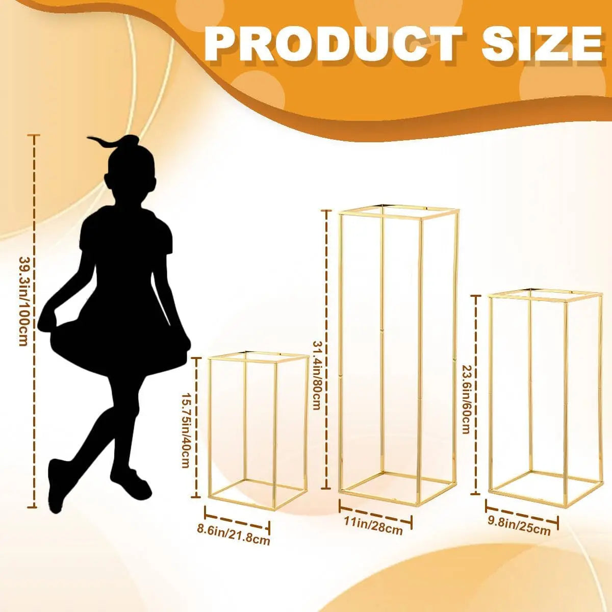 Wedding Table Centerpiece Metal Flower Vase for Birthday Party