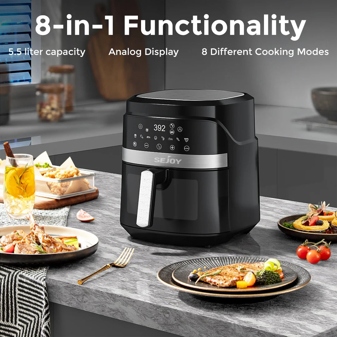 Sejoy Air Fryer 8 In 1 6L Electric Oven