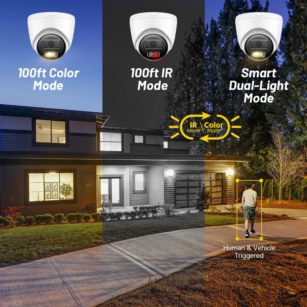 ANNKE 16CH 4K CCTV Camera Video Surveillance Kit 16PCS Two Way Audio 8MP Smart Dual-Light POE Camera Security System Outdoor