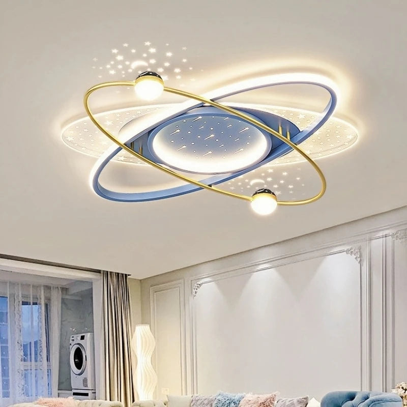 YZFCR Modern LED Chandelier Light Starry Sky Indoor Pendant