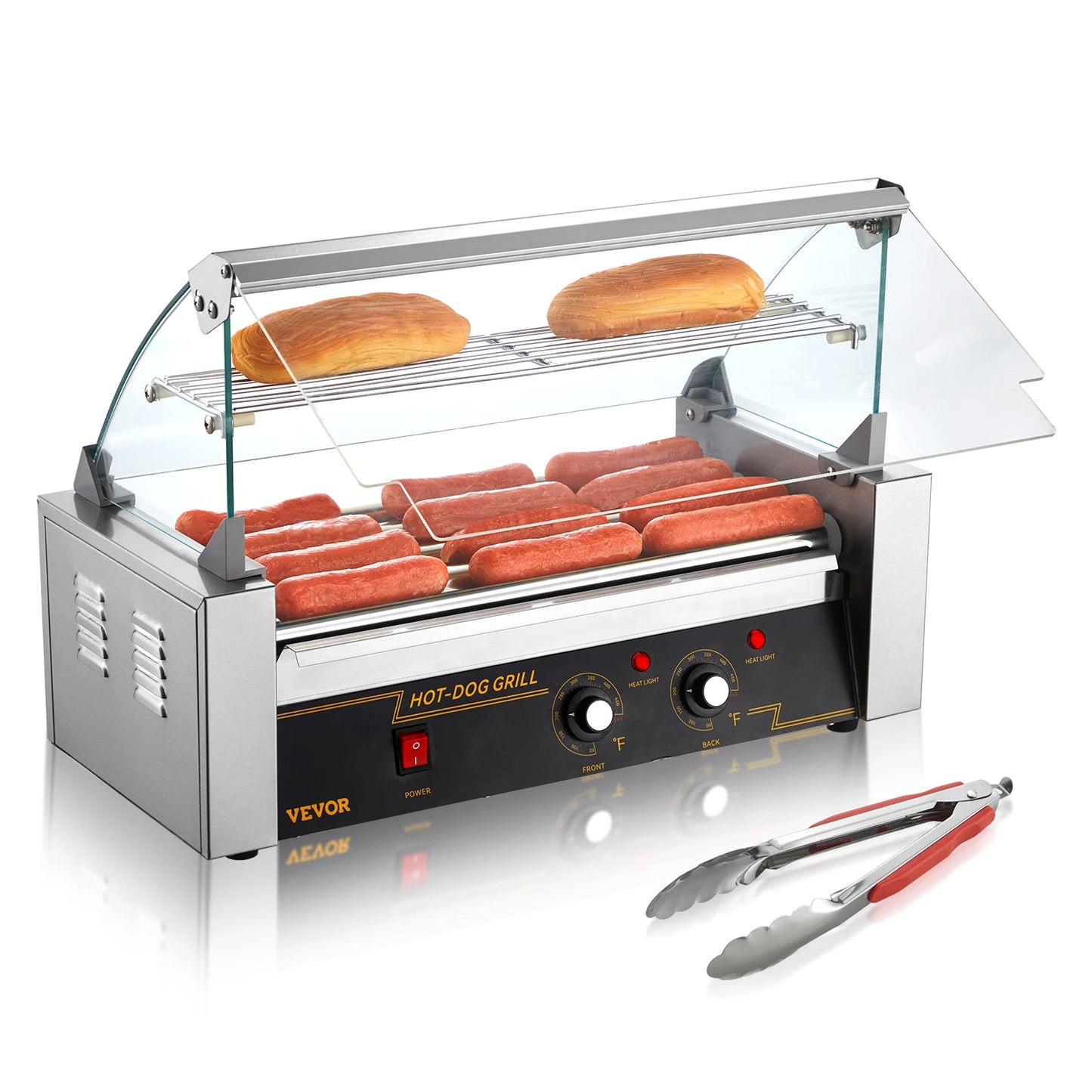 SucceBuy 5 7 11 Rods Hot Dog Roller Sausage Machine