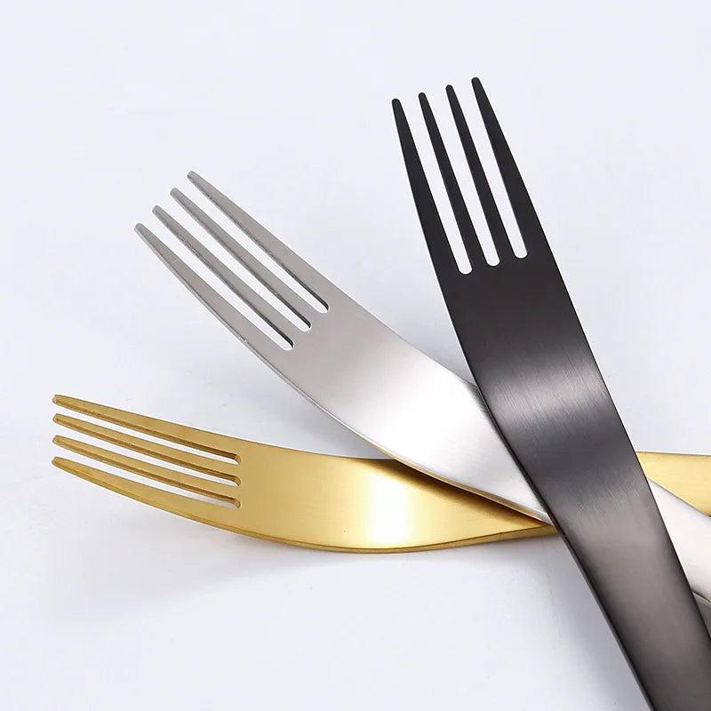 YIJIANDNEWD Stainless Steel Cutlery Set Spoons Forks Knives