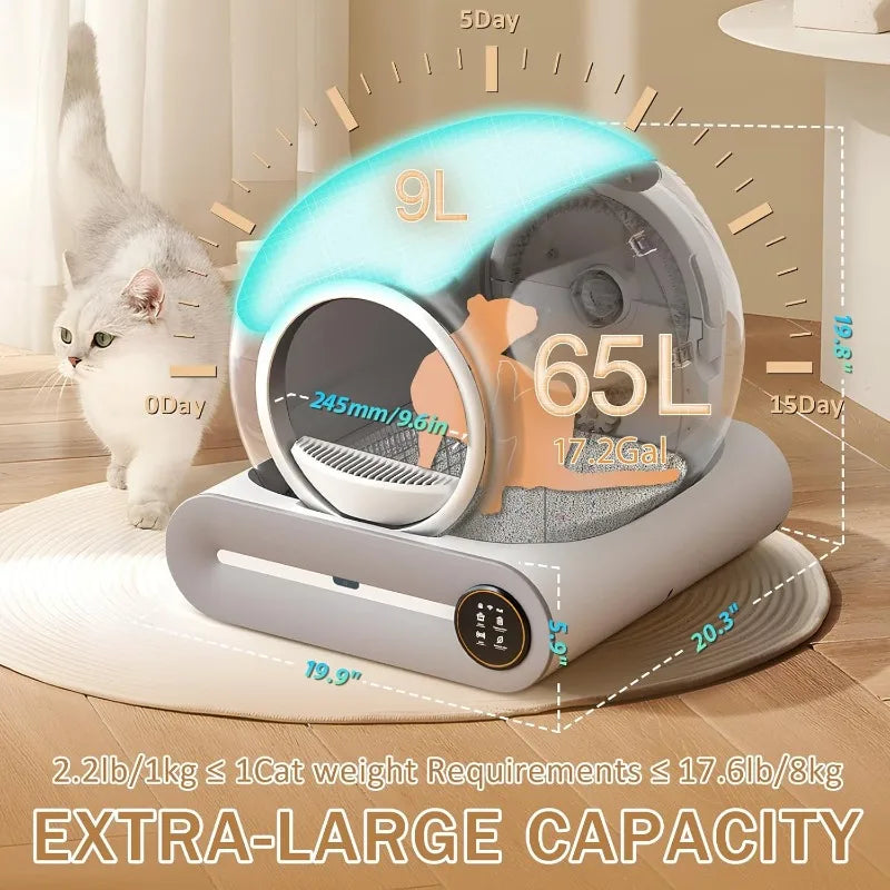 Self Cleaning Litter Box For Cats With App Control