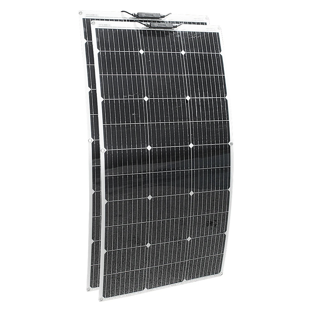 Solar Panels 400 Watts Flexible Waterproof Monocrystalline Solar Cell Panel Kit for Camping Home Car Off Grid 12Volt System