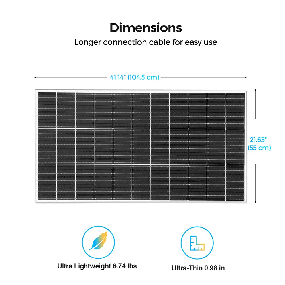 Xinpuguang 1200W Monocrystalline Solar Panel Waterproof For Camping RV Boat