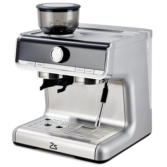 Acekool Espresso Machine With IndustrialStrength Burr Grinder And Premium Frother