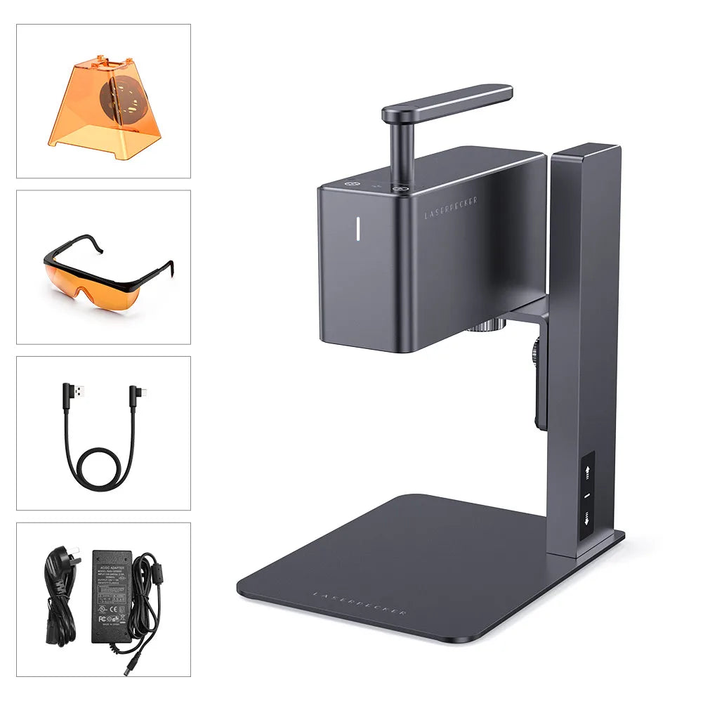 LaserPecker 2 Portable Laser Engraver for Intricate Woodworking Projects Prototyping