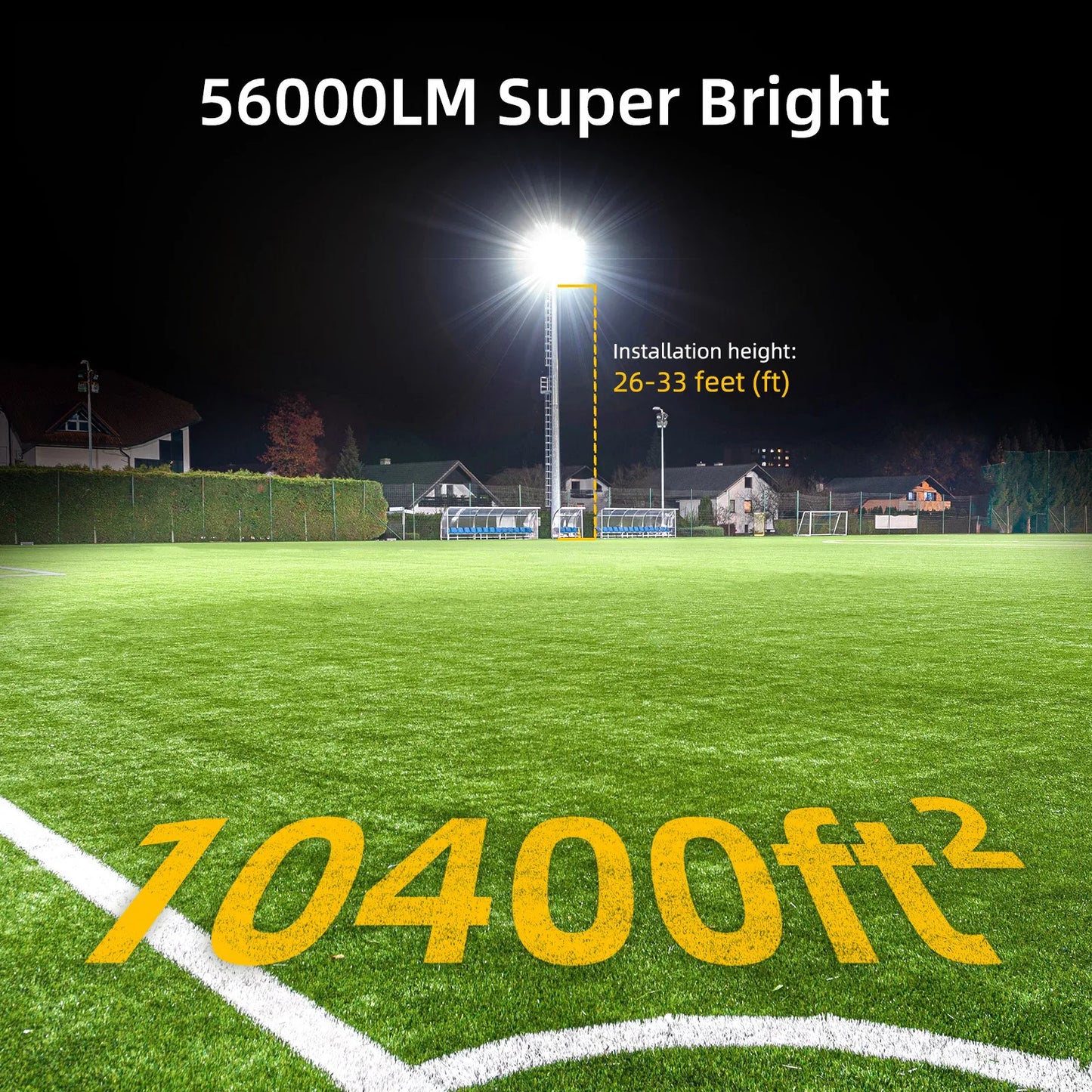 Hign-concerned Stadium LED Flood Light 400W Outdoor IP67 Waterproof