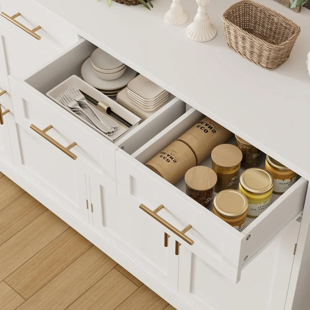 Tongyue Modern Dining Buffet Sideboard with Four Drawers and Storage