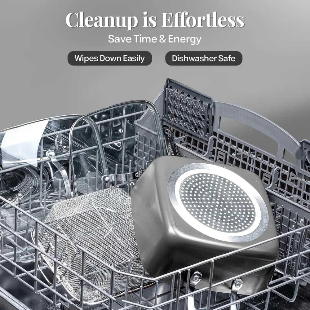 RBXC Ceramic Cookware Set With Nonstick Pots And Pans Steamer