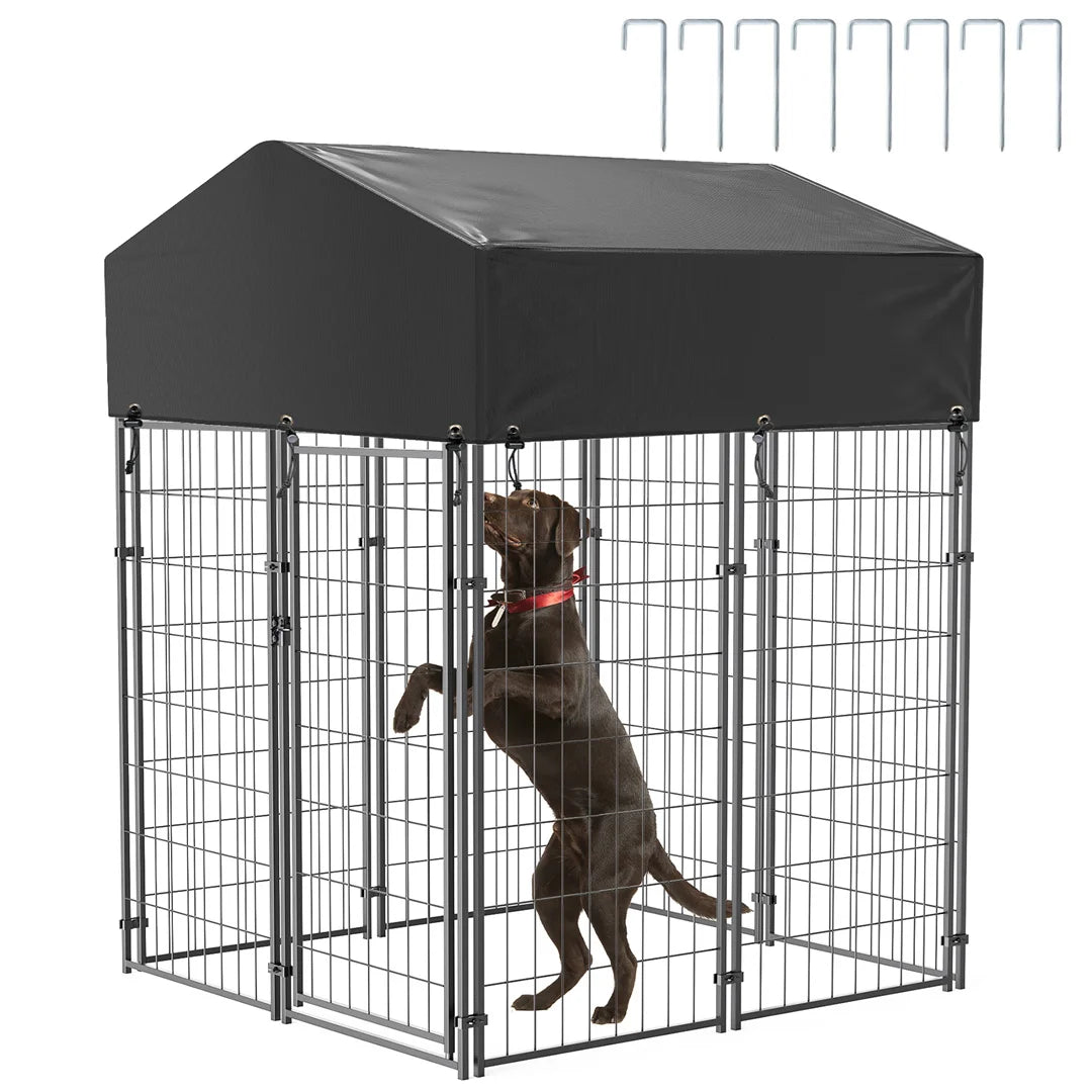 BINGOPAW Heavy Duty Dog Kennel Playpen for Indoor Outdoor Use