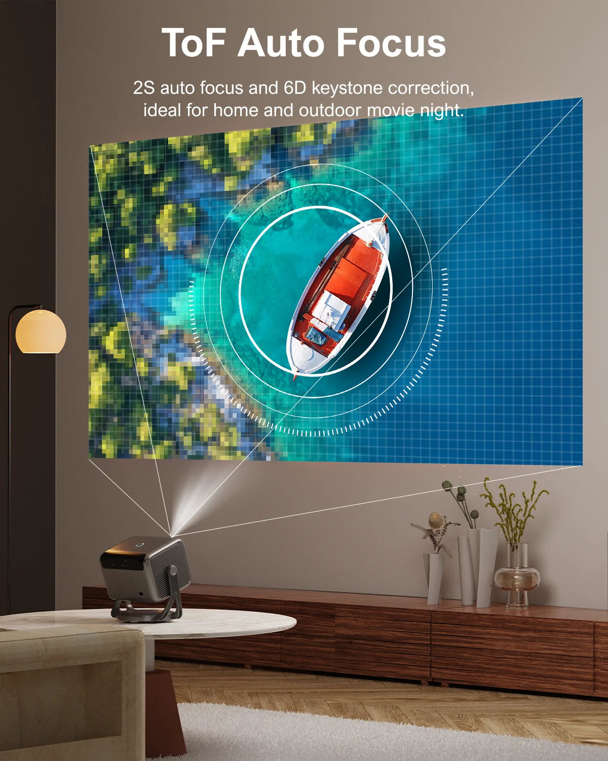 ULTIMEA 1080P Full HD Portable Projector With 4K Support