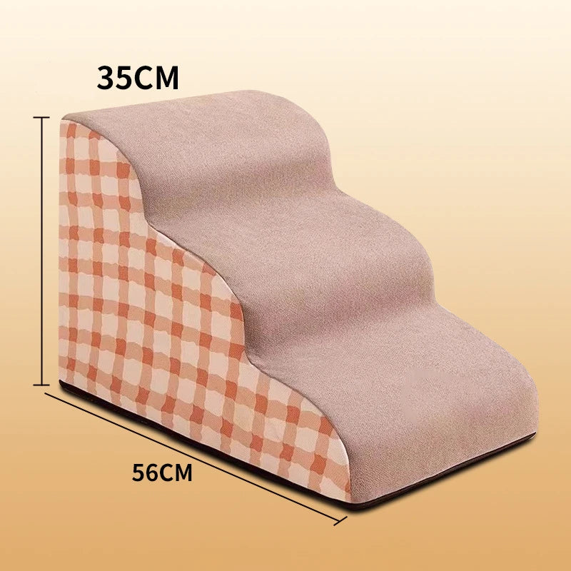 Dog Door 2/3 Step Pet Ramp Memory Foam