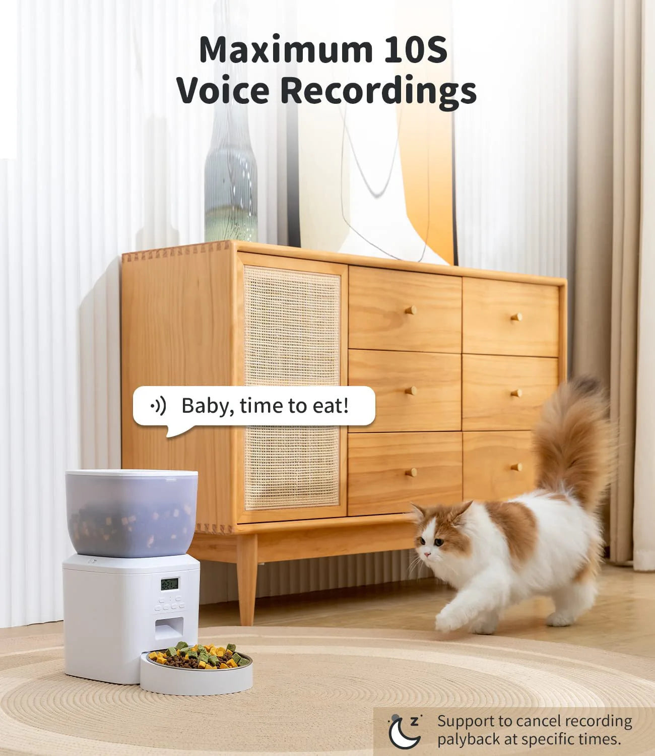 Furpipi Automatic Cat Feeder With Key Control And Time Setting