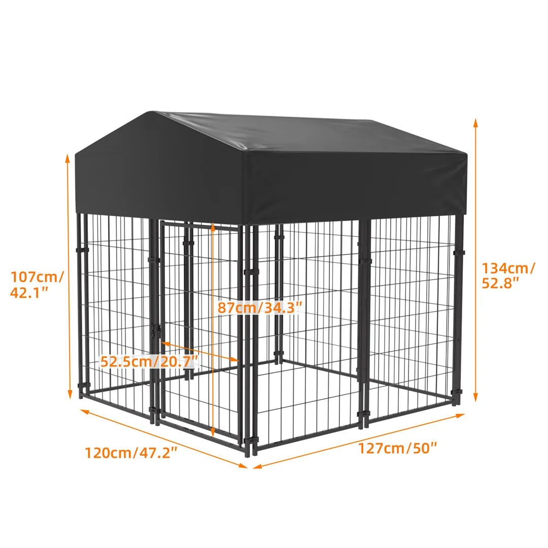 BINGOPAW Heavy Duty Dog Kennel Playpen for Indoor Outdoor Use
