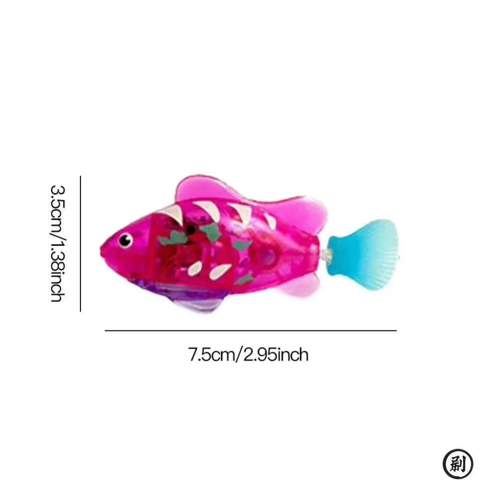 Cat Toy LED Inductive Interactive Swimming Robot Fish Glowing KittenHuntingInstinct