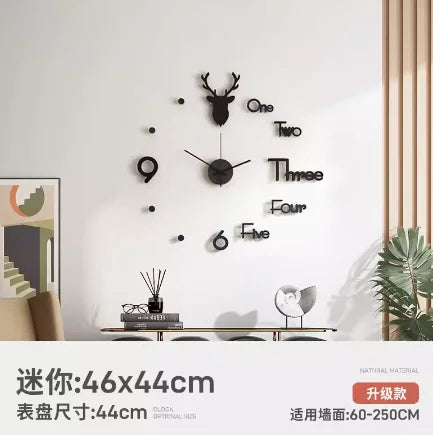 Luxury Minimalist Wall Clock Muraart For Living Room And Kitchen