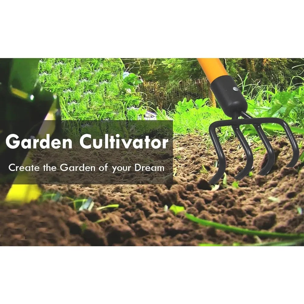 Ashman Garden Cultivator Tiller 6-Pack Heavy Duty
