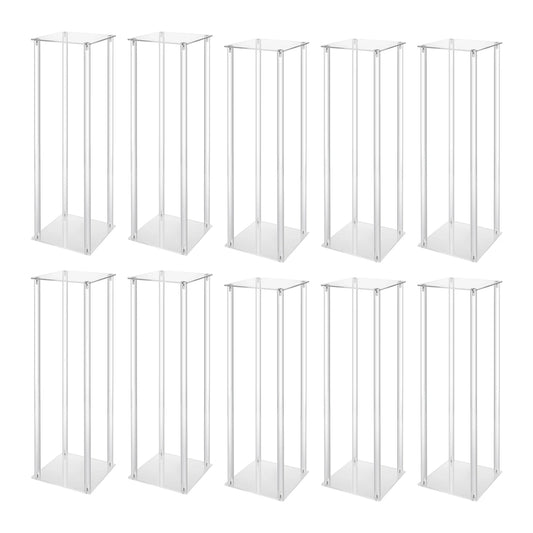 Each 10Pcs Acrylic Vase WeddingCenterpieceStands Free Standing Geometric Display