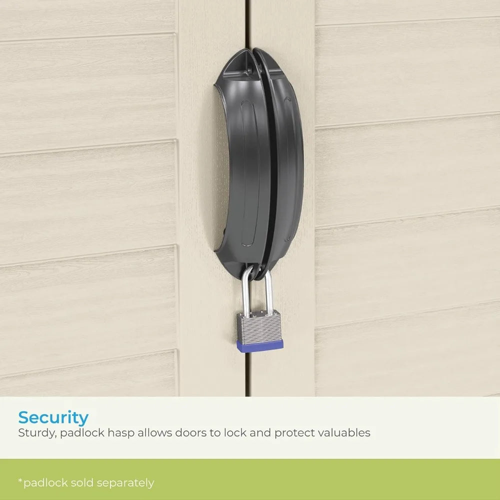 XMSJ Vertical Outdoor Storage Shed With Lockable Doors