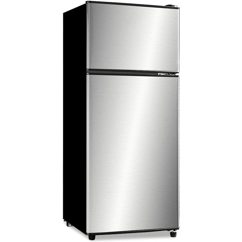 Krib Bling Double Door Mini Fridge With Freezer Energy Efficient