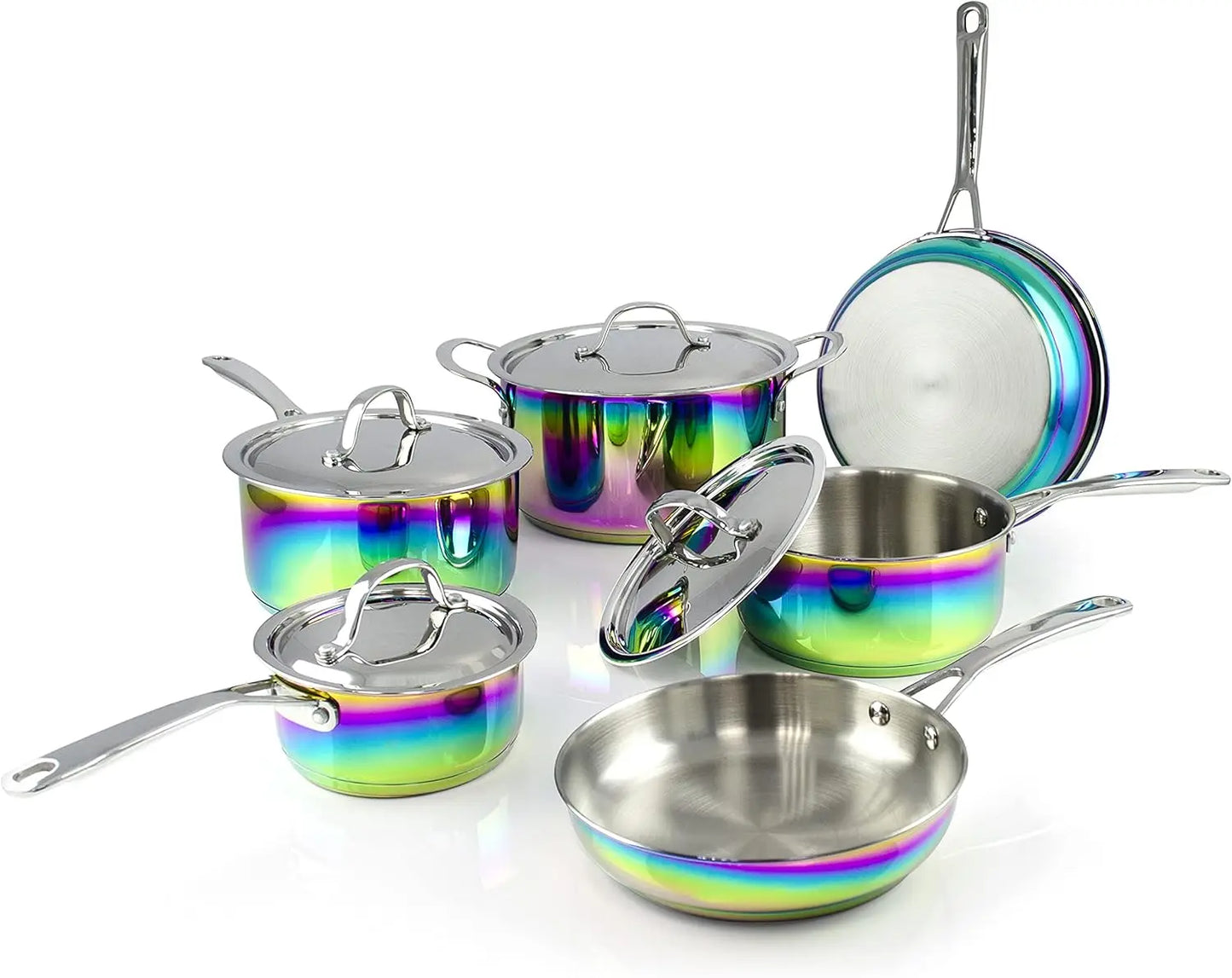 Magical Kitchen Collection Cookware Set Stainless Steel And Titanium