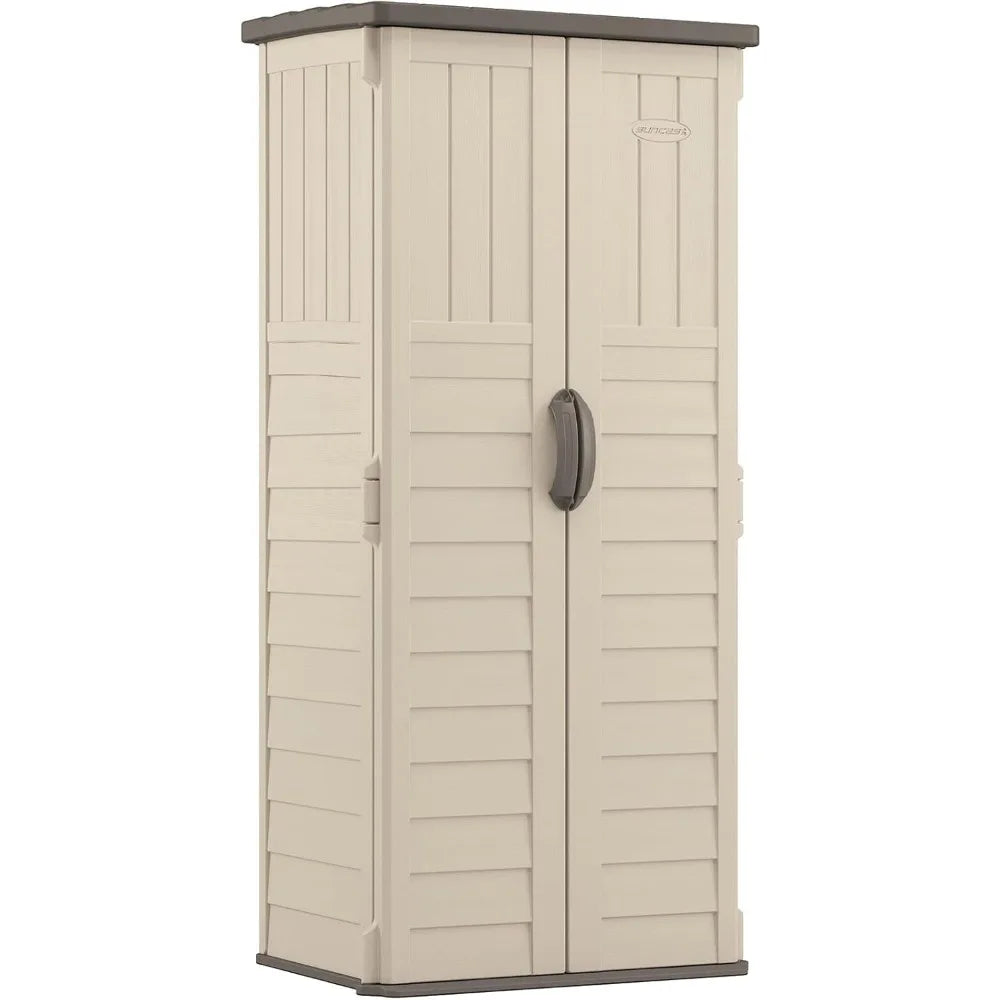 XMSJ Vertical Outdoor Storage Shed With Lockable Doors