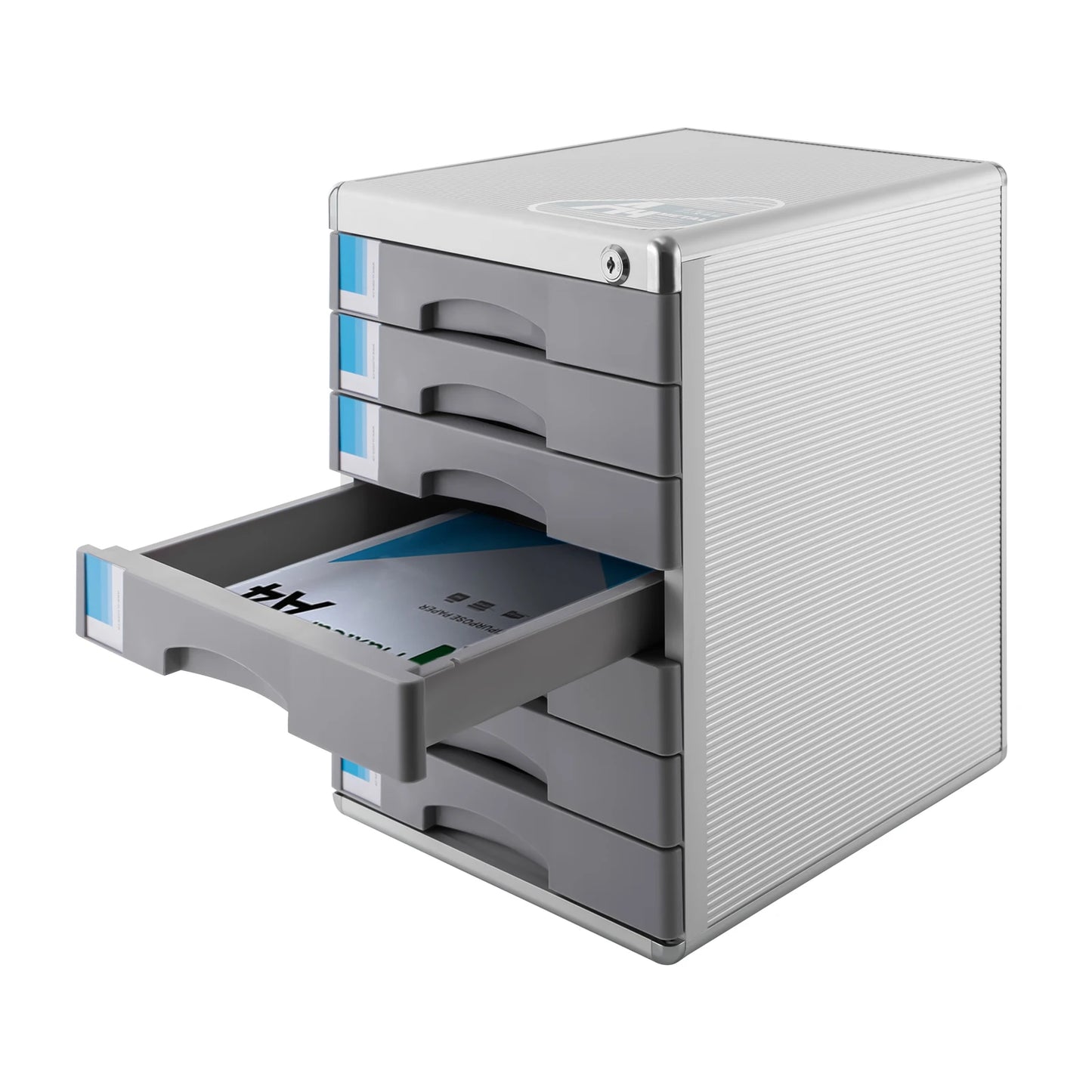 General Use Commercial Furniture Office Desktop Filing Cabinet 7 Drawers Aluminum Alloy Lock