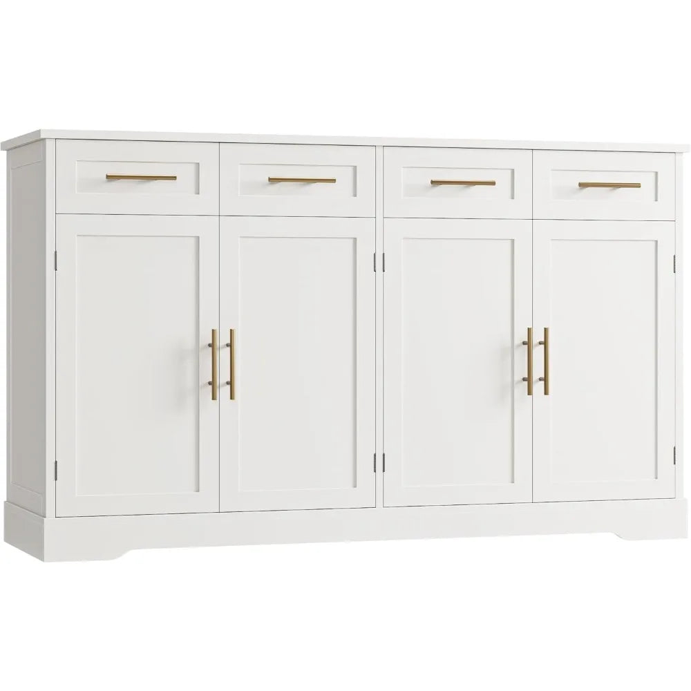 Tongyue Modern Dining Buffet Sideboard with Four Drawers and Storage