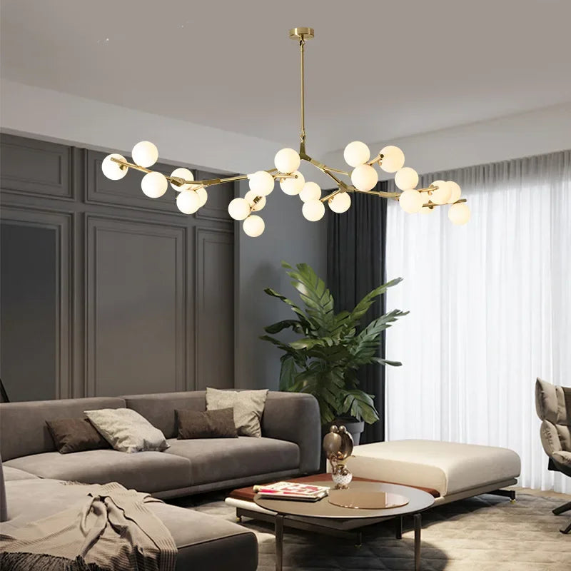 Todays Home Goods Glass Orbs LED Pendant Light Chandelier