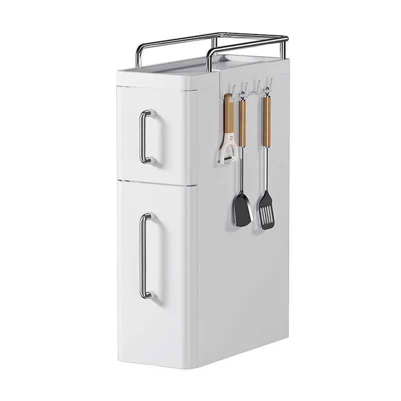 New Kitchen Spice Shelves Pull-Out Spice Racks Narrow Countertops Multi-Functional Household Oil Salt Sauce and Vinegar Storage