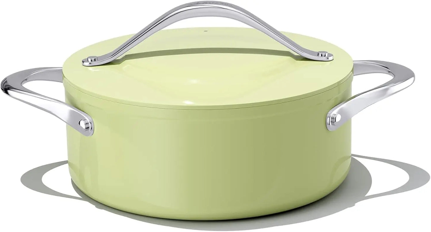 LIEI Ceramic Stock Pot Nonstick Dutch Oven With Lid