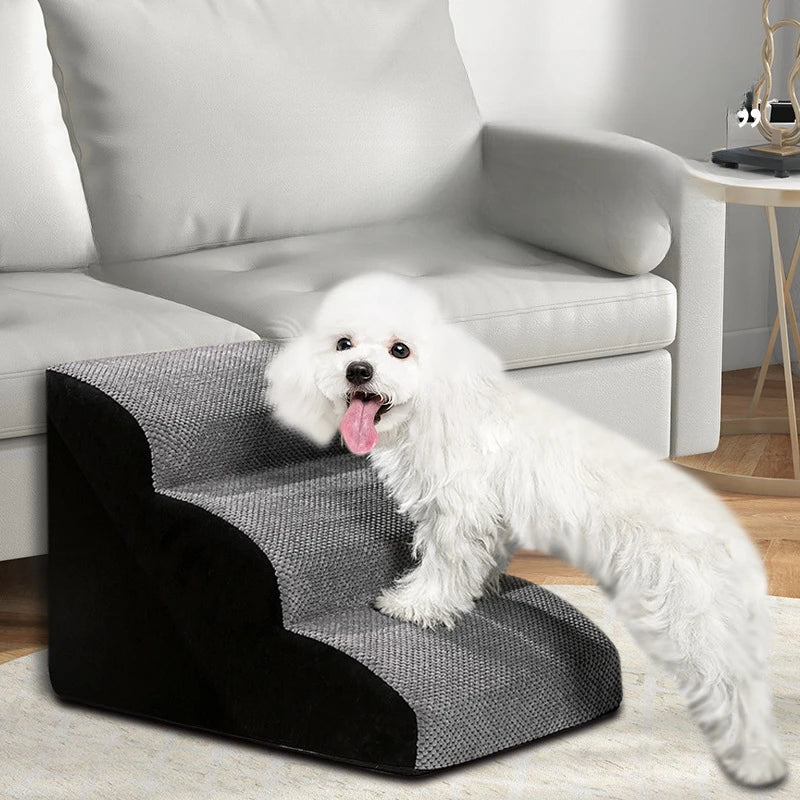 Dog Door 2/3 Step Pet Ramp With Memory Foam