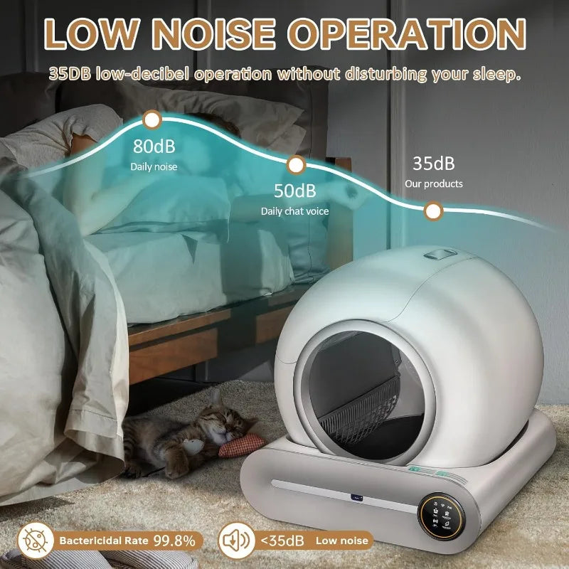 Self Cleaning Litter Box For Cats With App Control