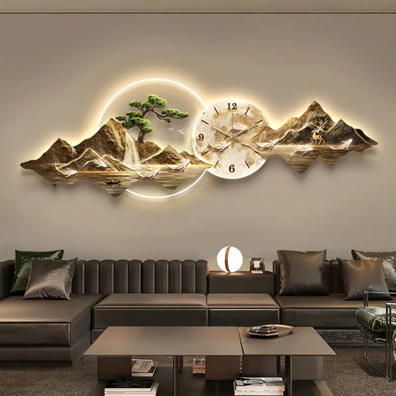 Luxury Minimalist Wall Clock Muraart For Living Room And Kitchen