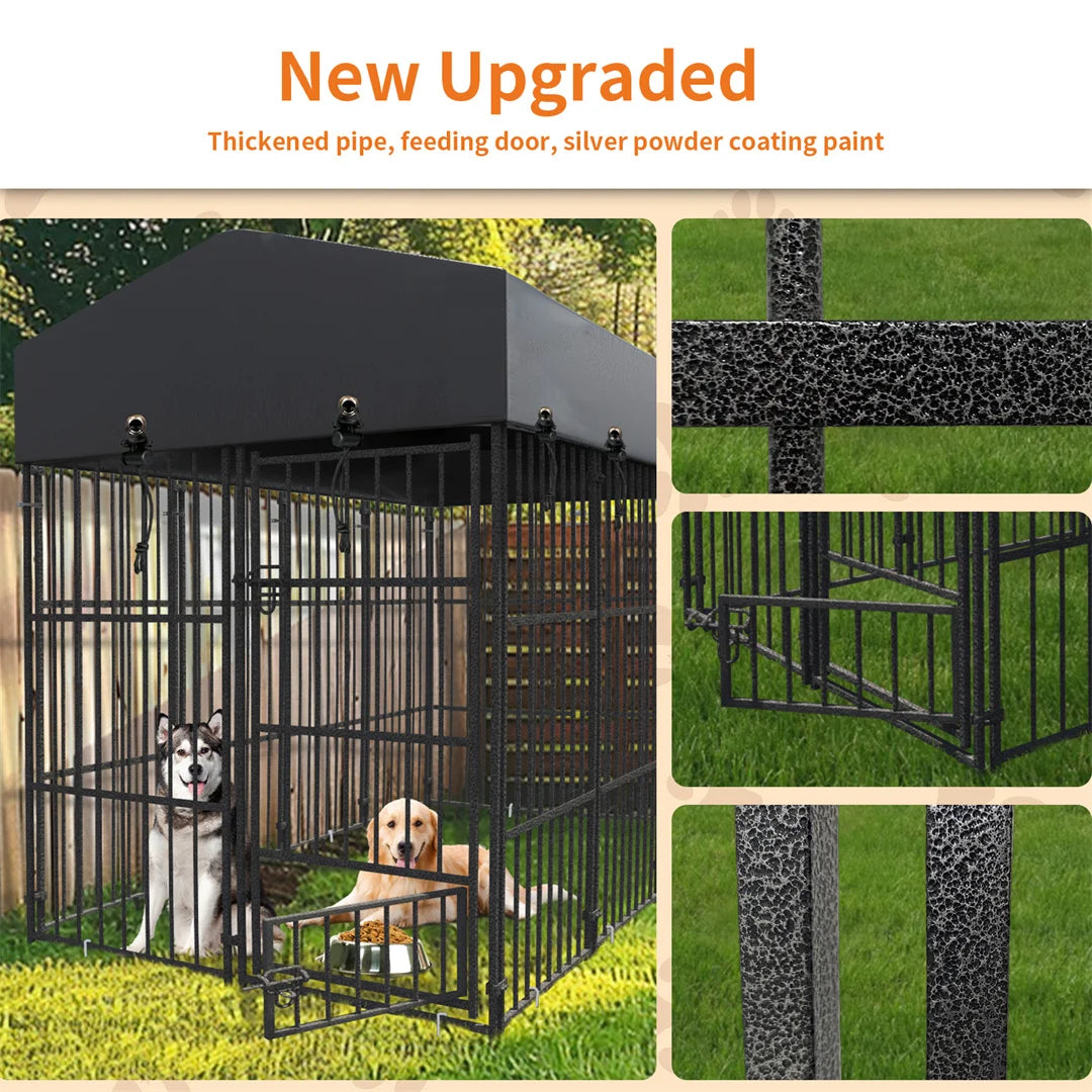 BINGOPAW Heavy Duty Dog Kennel Playpen for Indoor Outdoor Use