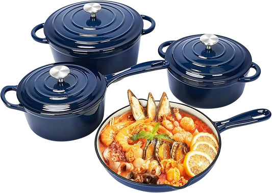 Todays Home Goods Nonstick Enameled Cast Iron Set With Lid