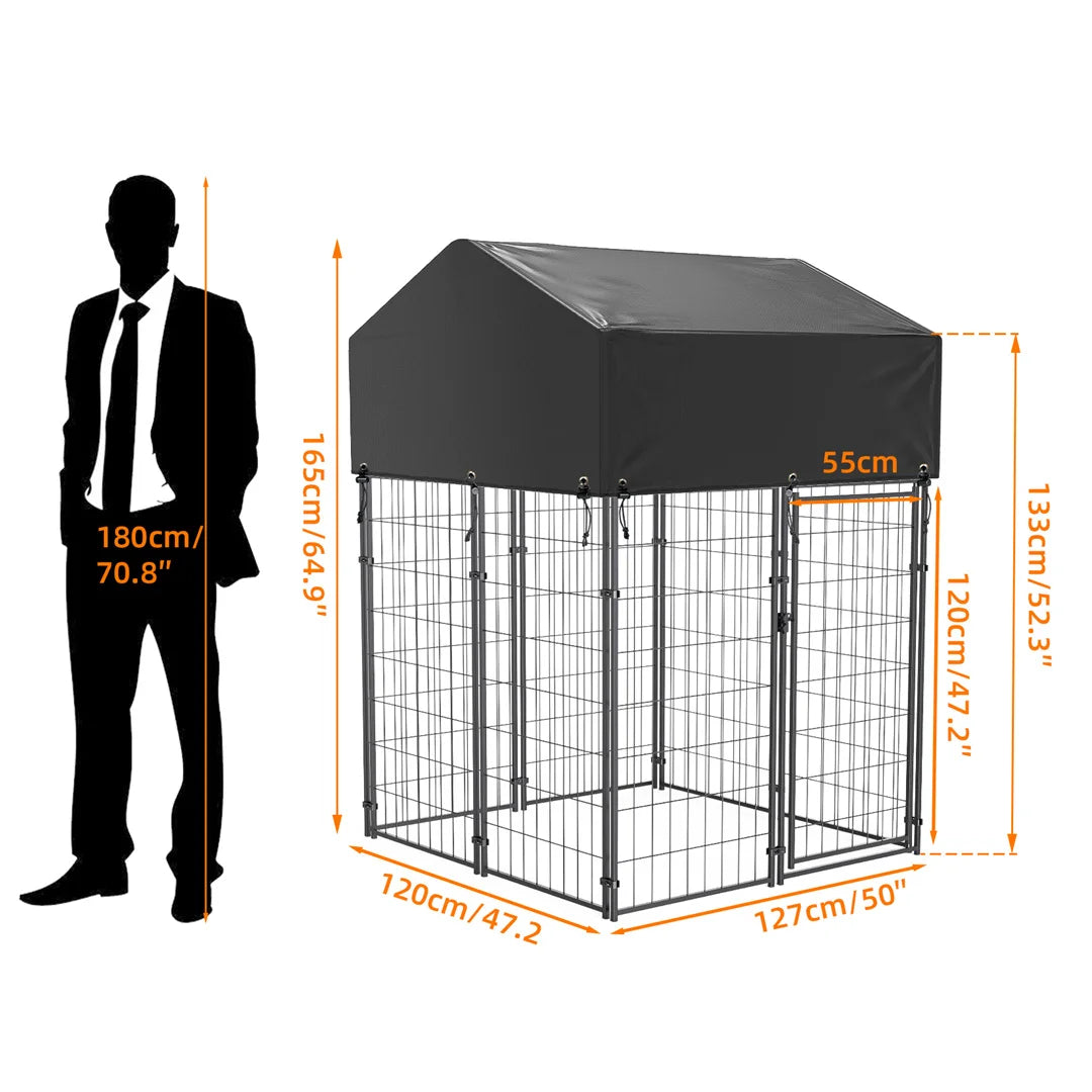 BINGOPAW Heavy Duty Dog Kennel Playpen for Indoor Outdoor Use