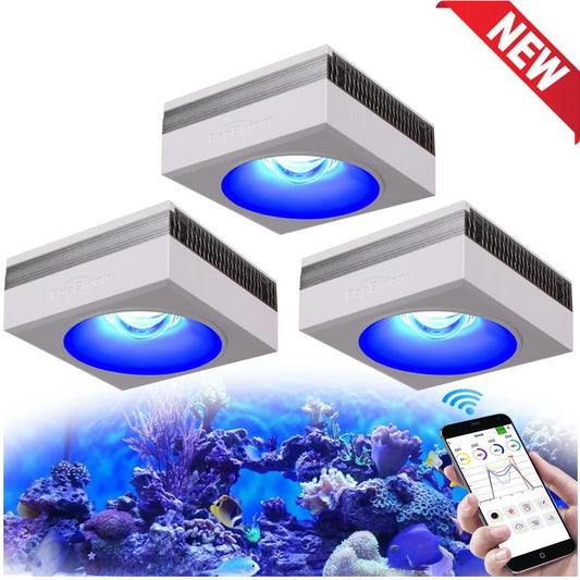 PopBloom RL90 WiFi-Enabled Full-Spectrum Reef Aquarium Lighting Fixture Professional System