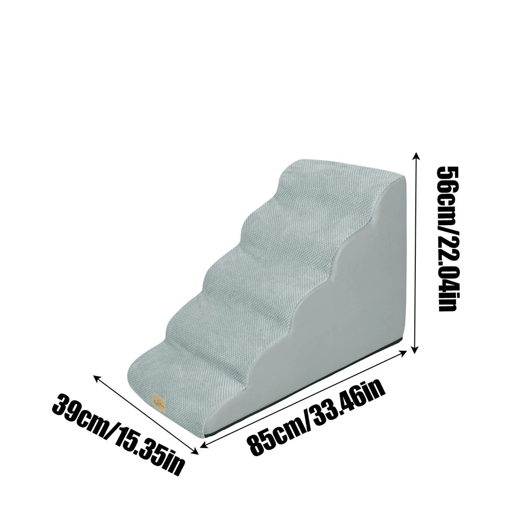 Dog Door Pet Stairs For High Beds And Sofas With High Density Foam And Washable Cover