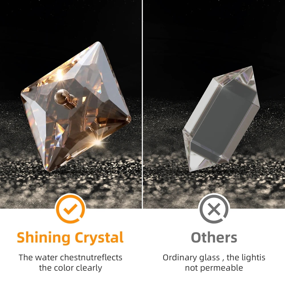 Vrygle Round Crystal Chandelier LED Pendant Ceiling Light