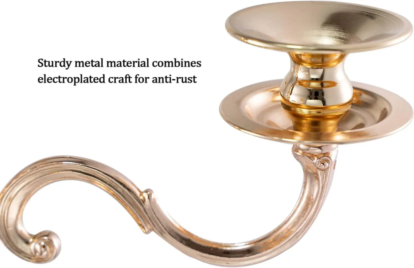 VINCIGANT 5 Arm Candelabra Candle Holder For Table Centerpiece