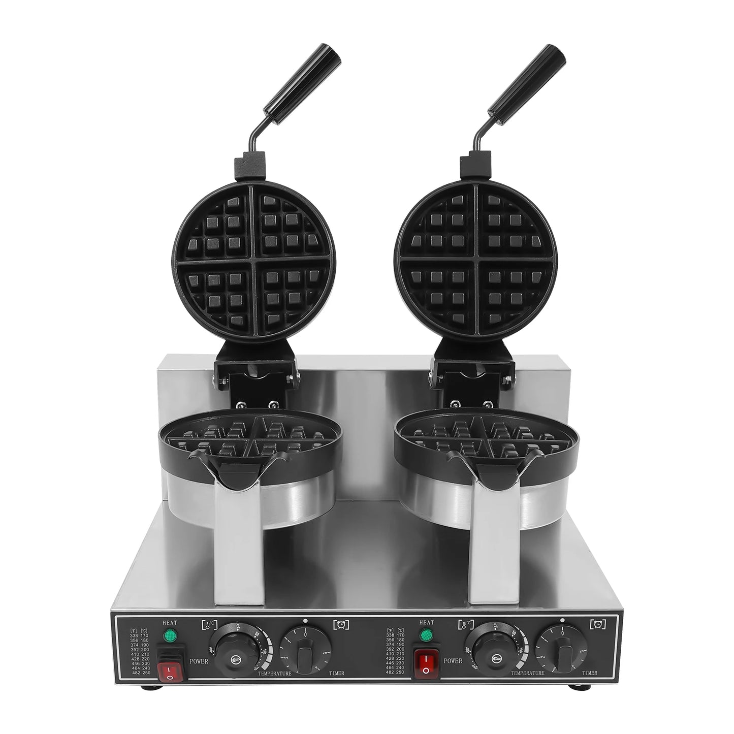 Sweetmile Dual Head Waffle Maker 2400W Stainless Steel
