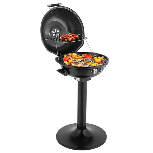 Electric BBQ Grill With Stand Ultraportable Indoors Outdoors 1600W PerformanceEnhancer