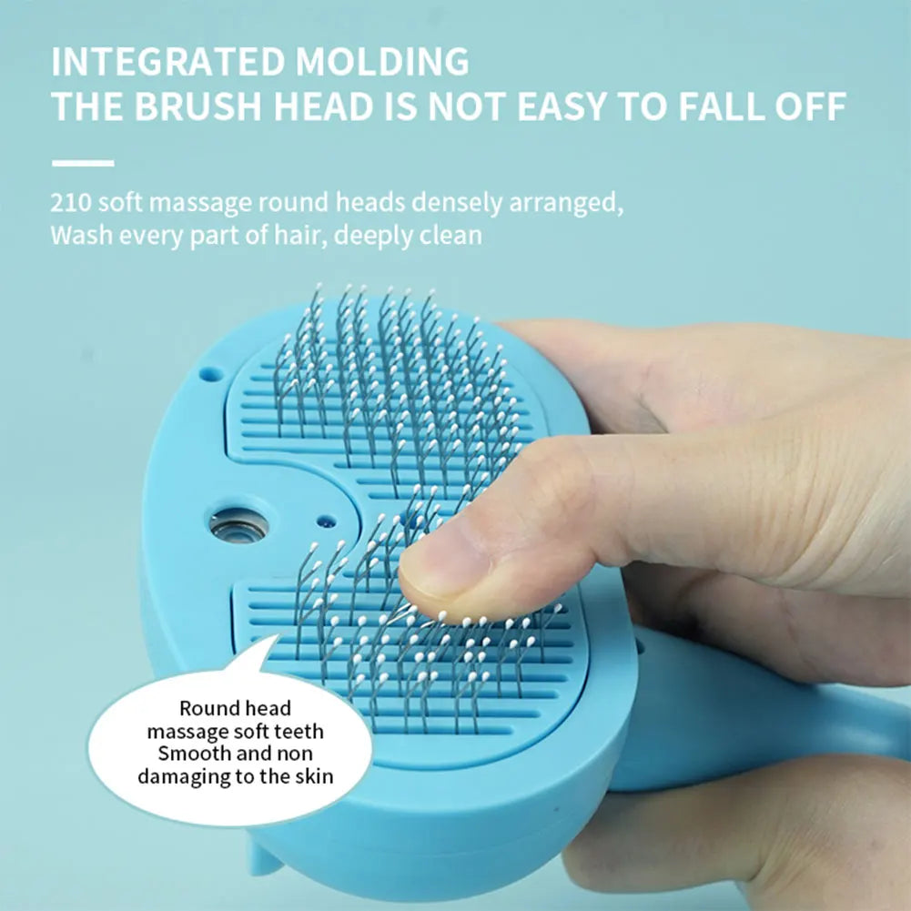 Shunmaii Cat Steam Brush Hair Remover Multifunction Grooming Comb for Small and Large Pets